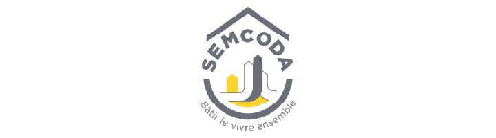 Logo SEMCODA "bâtir le vivre ensemble"