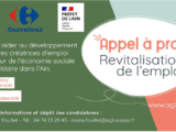 Visuel annonçant l'appel à projet "revitalisation de l'emploi" de l'AGLCA