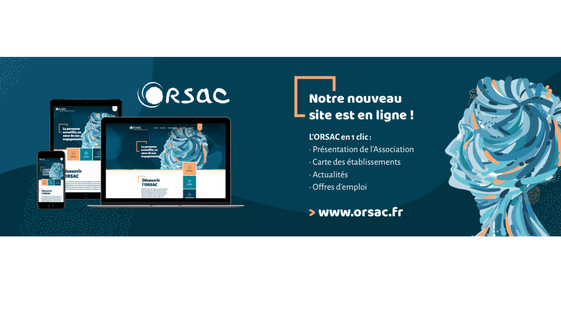 Bandeau annoncant le nouveau site web de l'ORSAC