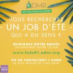 affiche ADMR : "vous recherchez un job d'été qui a du sens ? rejoignez notre équipe" (2021)