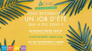 affiche ADMR : "vous recherchez un job d'été qui a du sens ? rejoignez notre équipe" (2021)