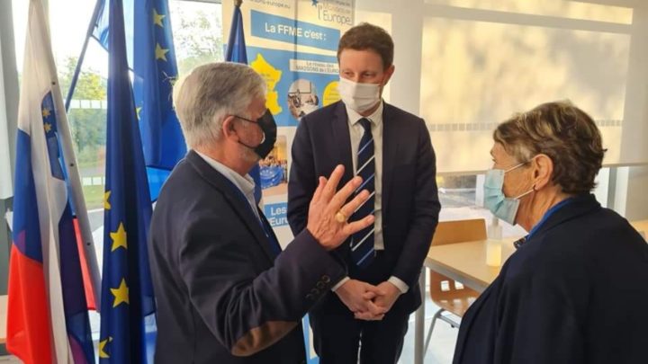 Clément Beaune, aux Rencontres de la fédération française des Maisons de l’Europe, à Bourg-en-Bresse