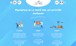 plateforme sport santé_page accueil web