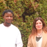 Mougna Diabaté et Laurence Bulin, deux des membres co-fondateurs du collectif Jeunes Migrants 01