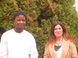 Mougna Diabaté et Laurence Bulin, deux des membres co-fondateurs du collectif Jeunes Migrants 01