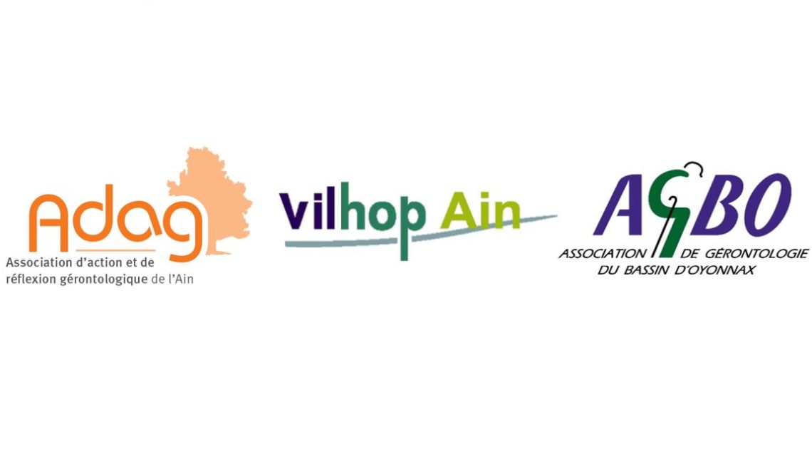 logos de l'ADAG, Vilhop Ain, et l'AGBO