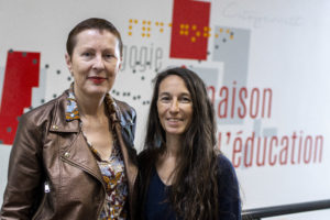 Corinne Gremaud (coordinatrice du SAPAD) et Cecile Guillermin (coordinatrice du dispositif PREO)