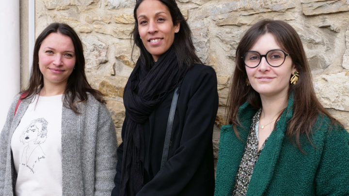 Widad, Laura et Émilie fondatrices de l'association Les Ain’trépides en rose