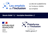 image présentant les partenaires du site de la plateforme de l'inclusion dédiée aux emplois.