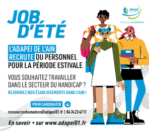 affiche "job d'été" de l'Adapei