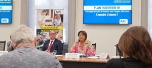 CONFERENCE DE PRESSE DU DEPARTEMENT : jean deguerry et clotilde fournier