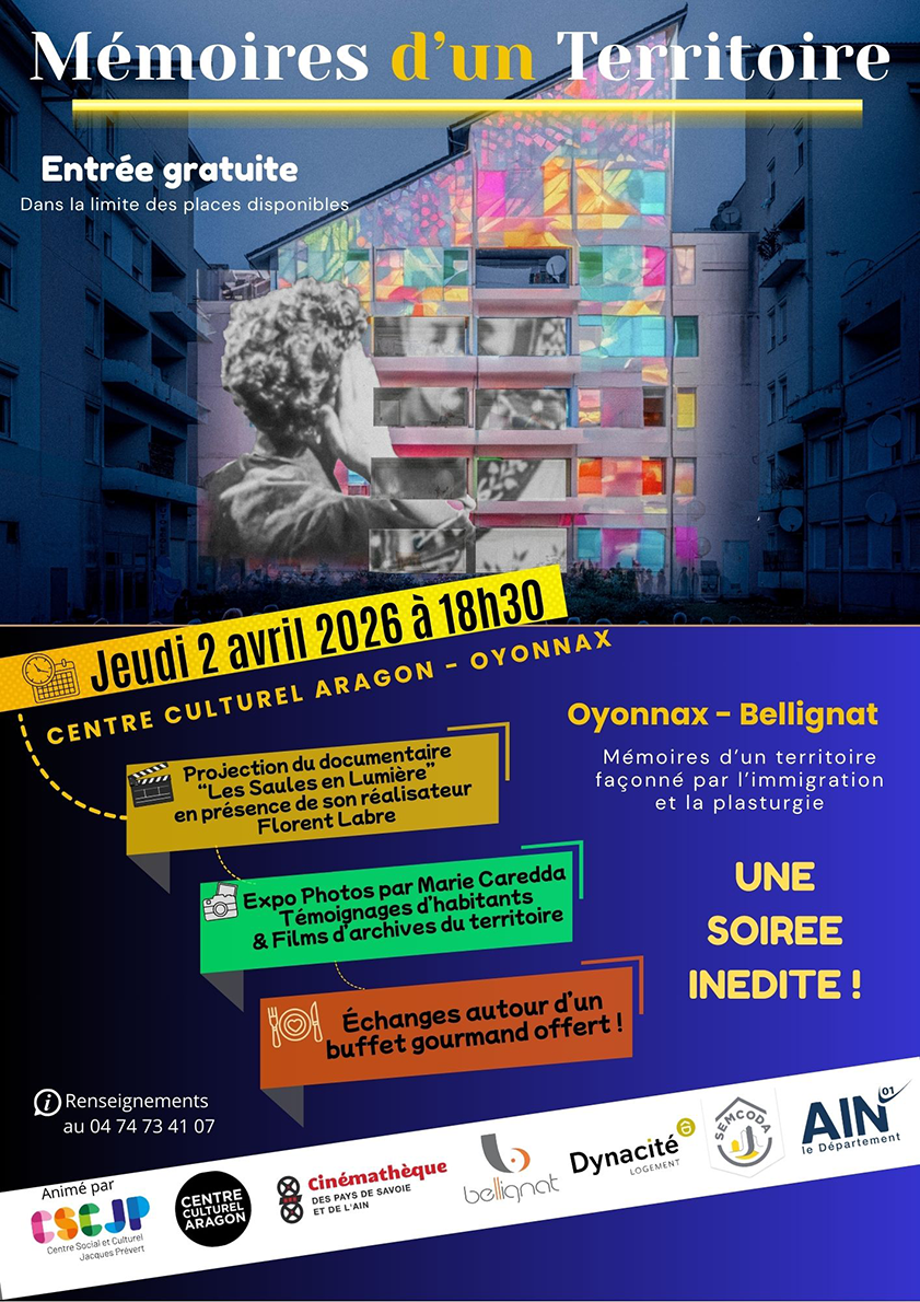 Affiche mémoire d'un territoire - 2 avrill - Oyonnax