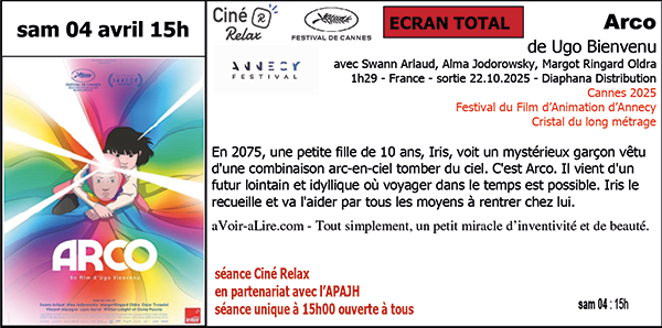 Ciné Relax-ARCO 4 avril 2026