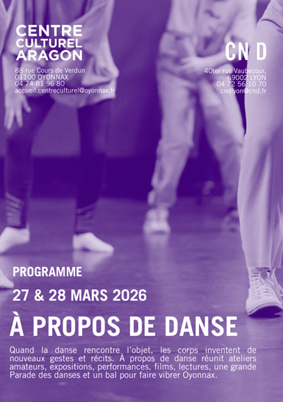 Affiche A propos de danse- Oyonnax 27 et 28 mars 2026