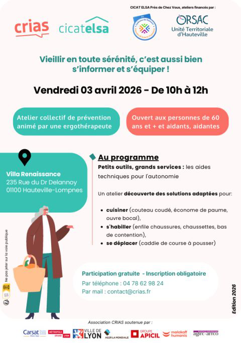 Vieillir en toute sérénité - 3 avril 2026 - Hauteville-Lompnes