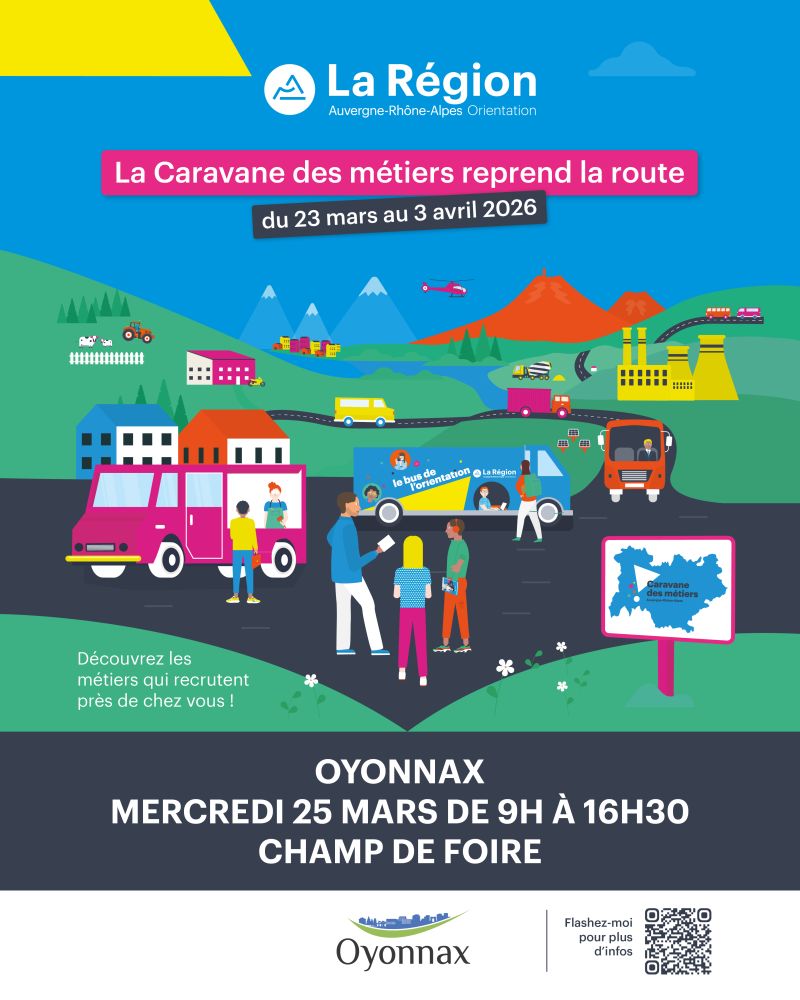 Visuel Caravane des métiers - 25 mars OYONNAX