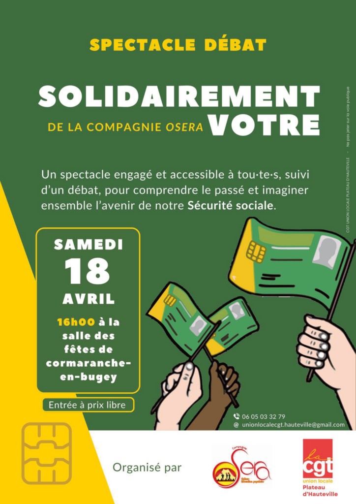 Affiche Solidairement vôtre 18 avril